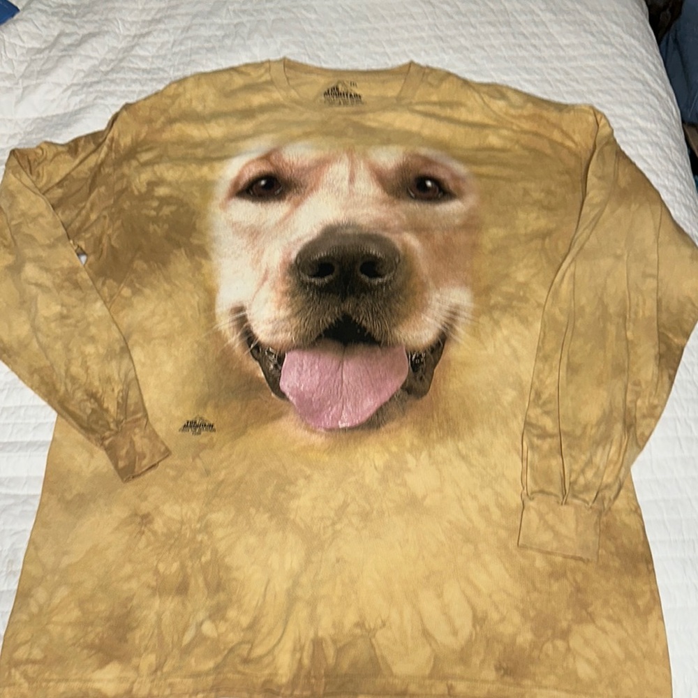 The Mountain Golden Dog Face Long Sleeve Shirt
2XL